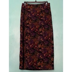 Vintage Briggs Floral MIDI Skirt